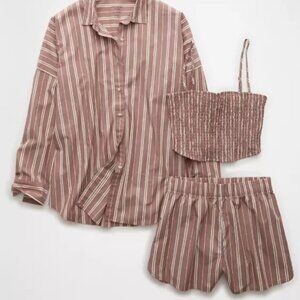 American Eagle Outfitters 3-Piece Woven Lounge Set